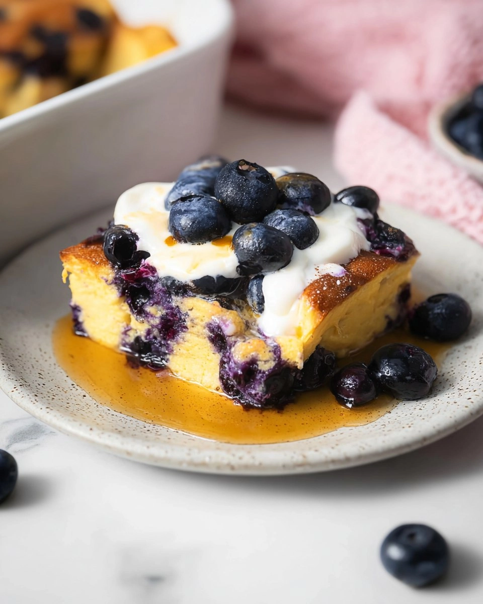 Blueberry Cottage Cheese Breakfast Bake