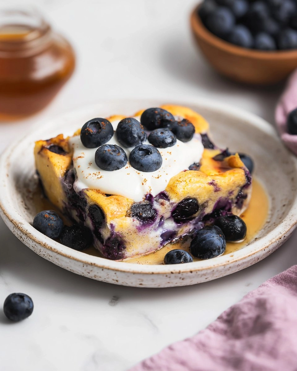 Blueberry Cottage Cheese Breakfast Bake