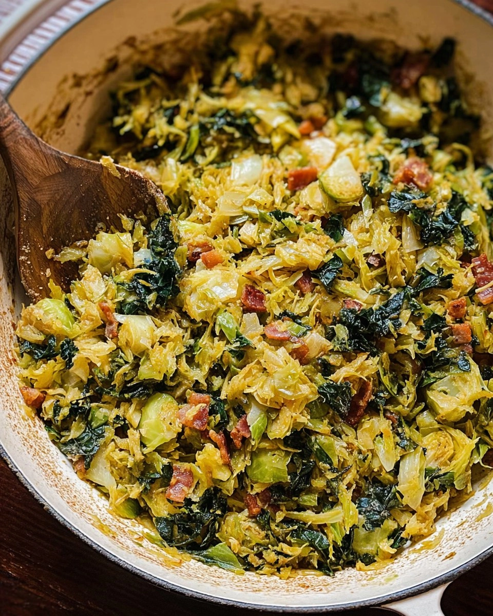 Caramelised Brussels Sprout Hash with Leeks and Pancetta