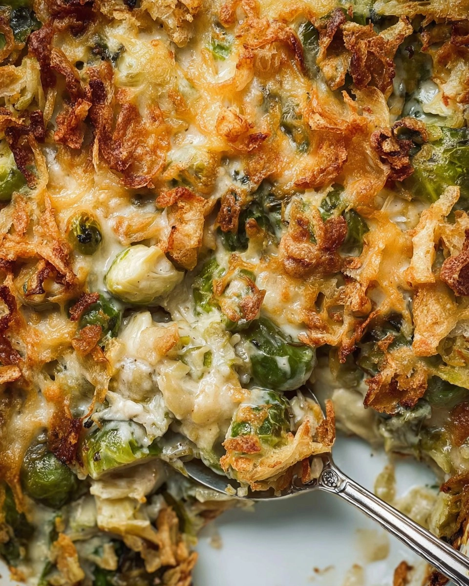 Cheesy Brussels Sprout Casserole 117 Cheesy Brussels Sprout Casserole