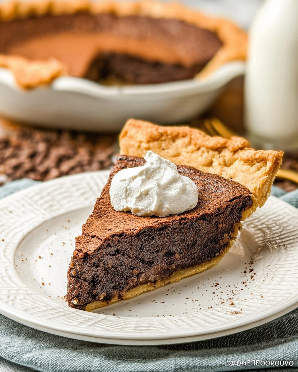 Classic Chocolate Chess Pie