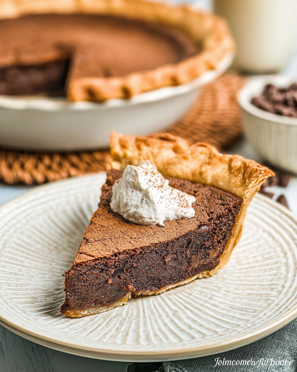 Classic Chocolate Chess Pie