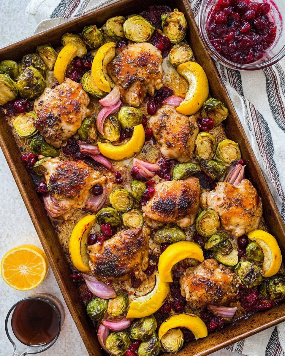 Cranberry Balsamic Chicken Sheet Pan Meal with Veggies 125 Cranberry Balsamic Chicken Sheet Pan Meal with Veggies
