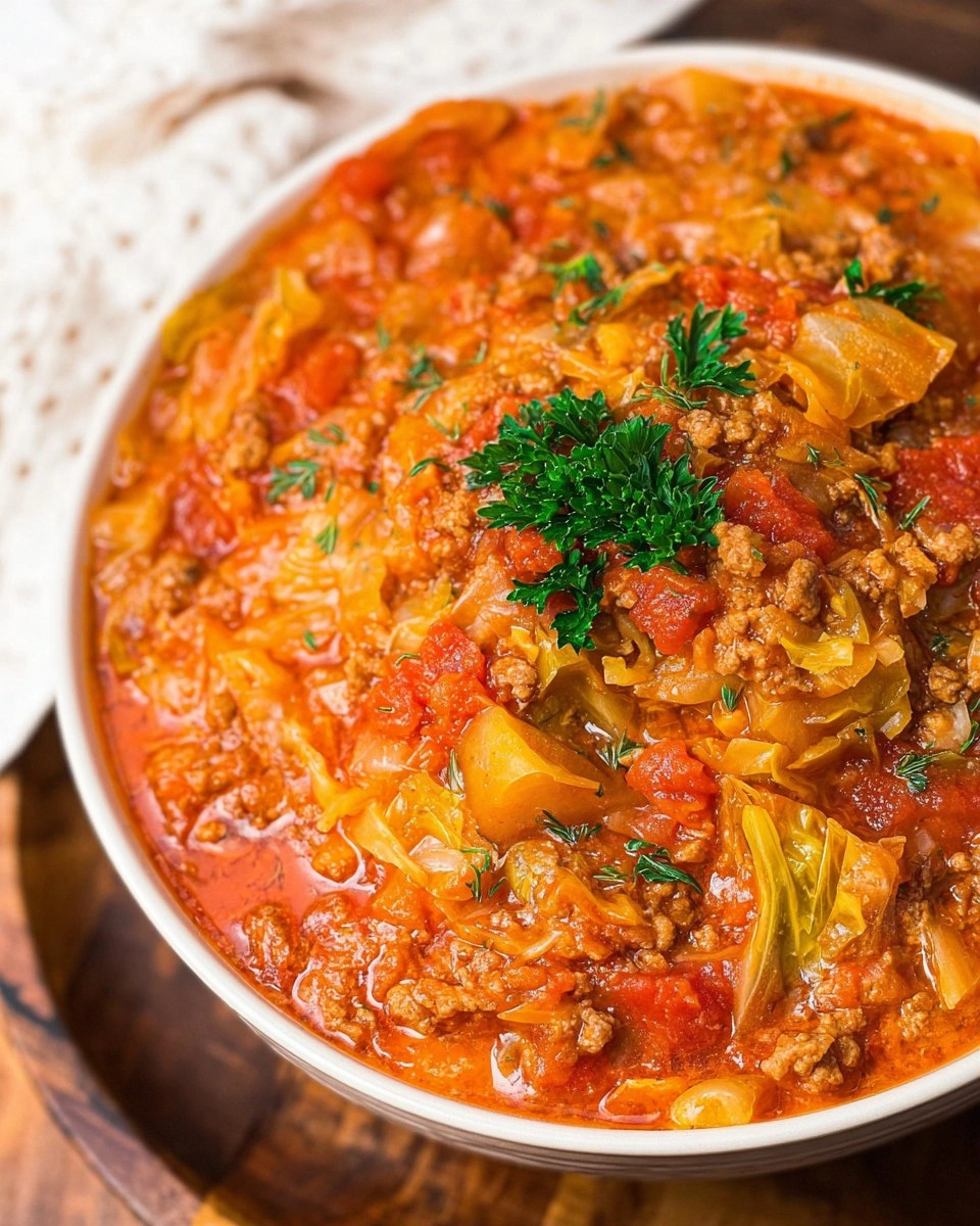 Crockpot Cabbage Roll Soup