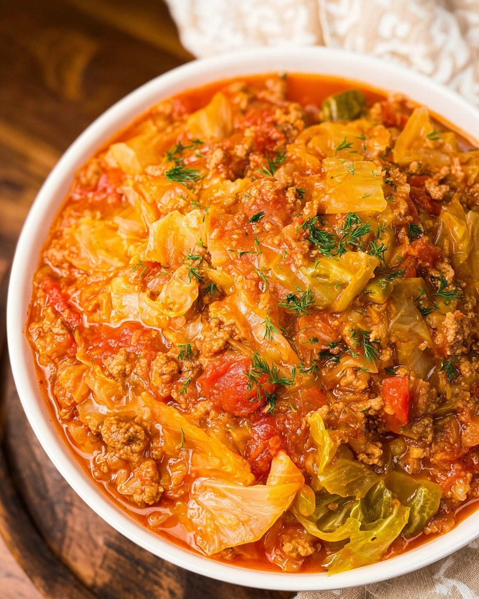 Crockpot Cabbage Roll Soup