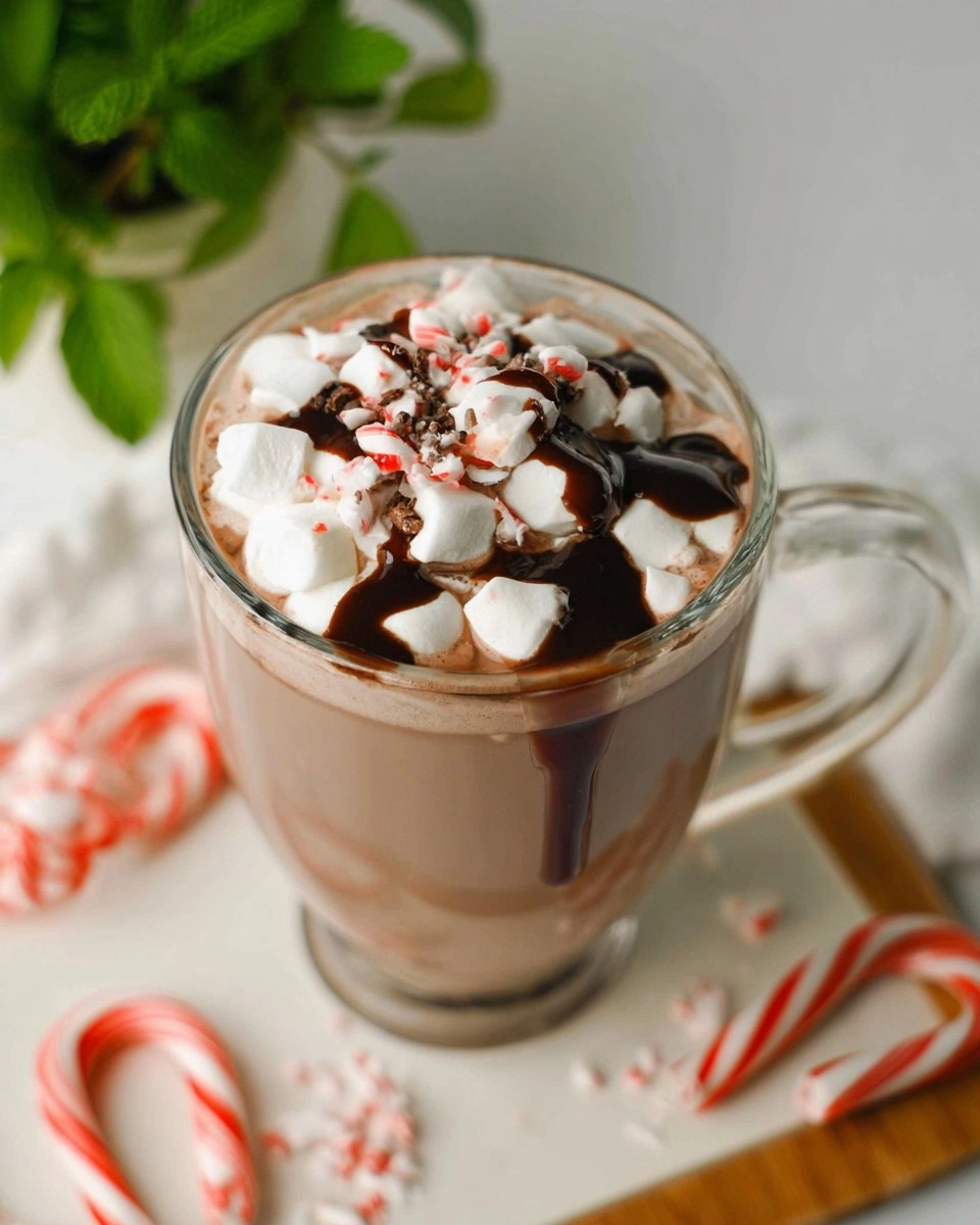 Crockpot Peppermint Hot Chocolate