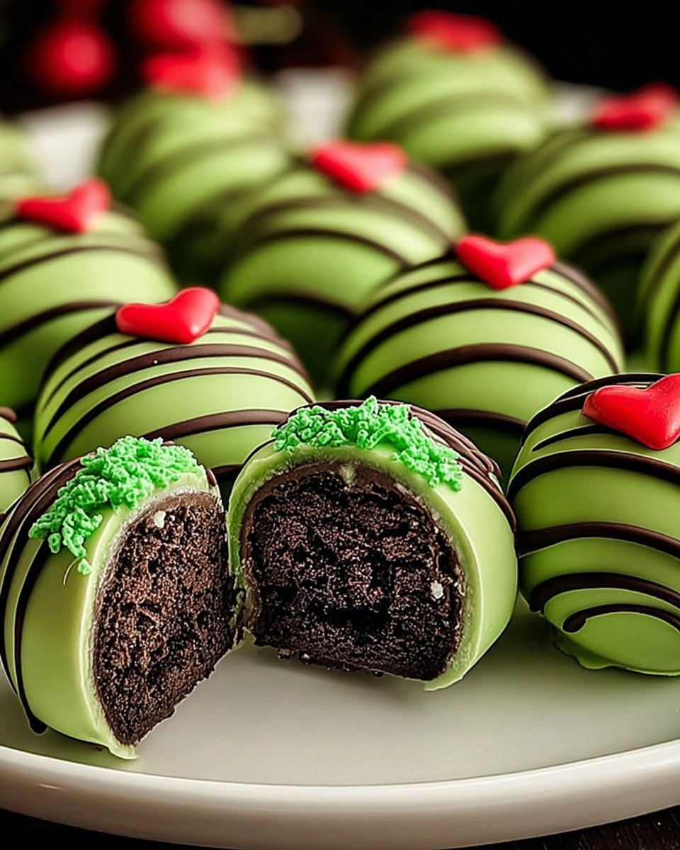 Delicious Grinch Oreo Balls