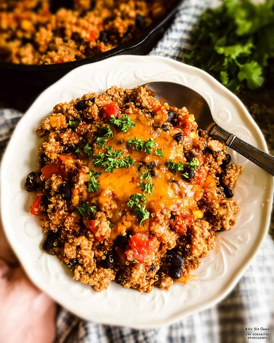 Ground Turkey Quinoa Skillet