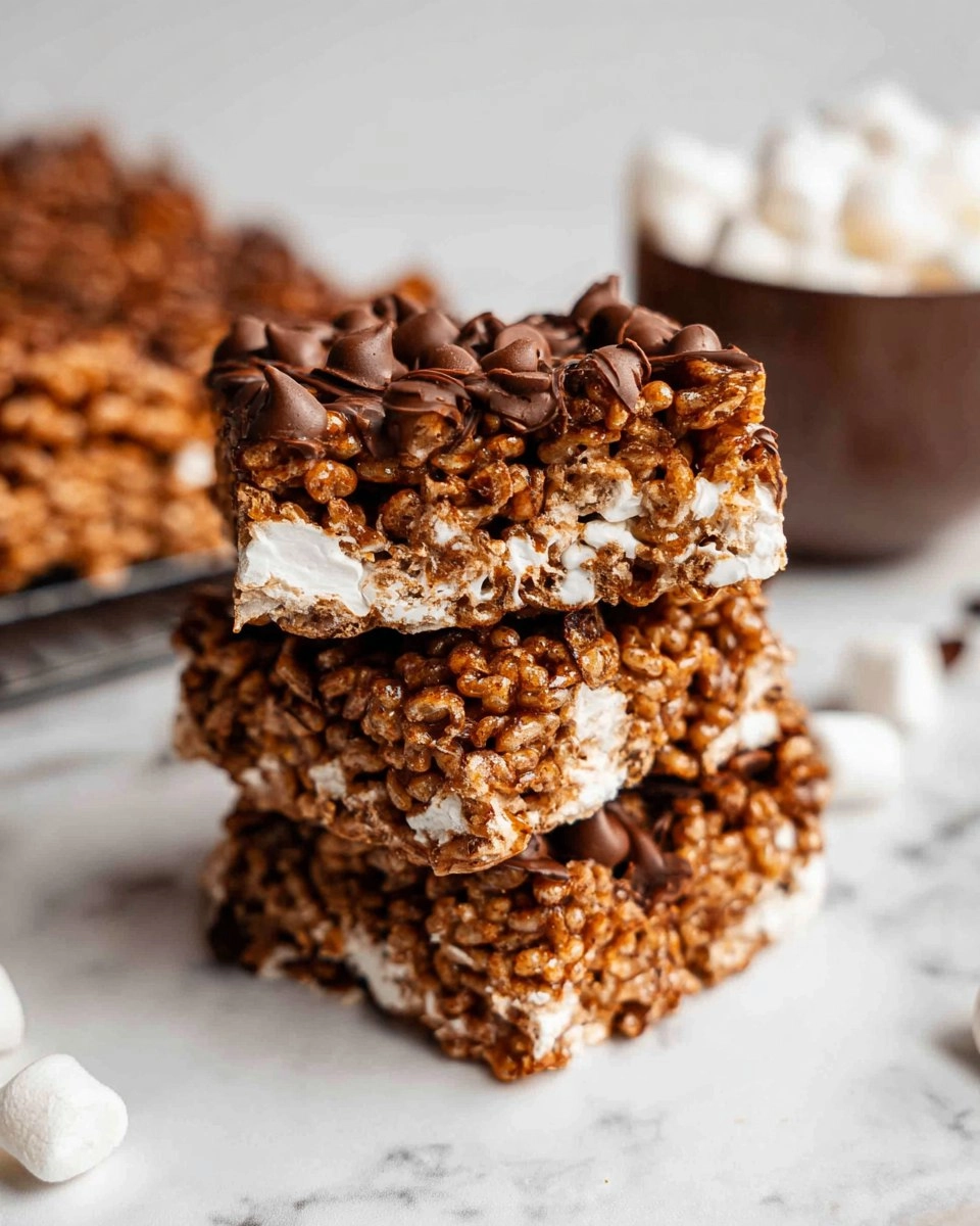 Hot Chocolate Rice Krispie Treats