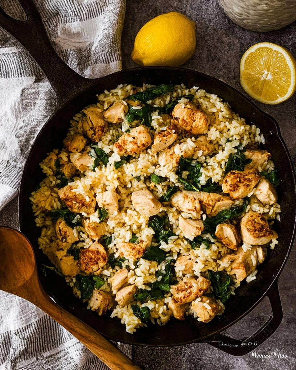 Lemon Chicken Rice Skillet