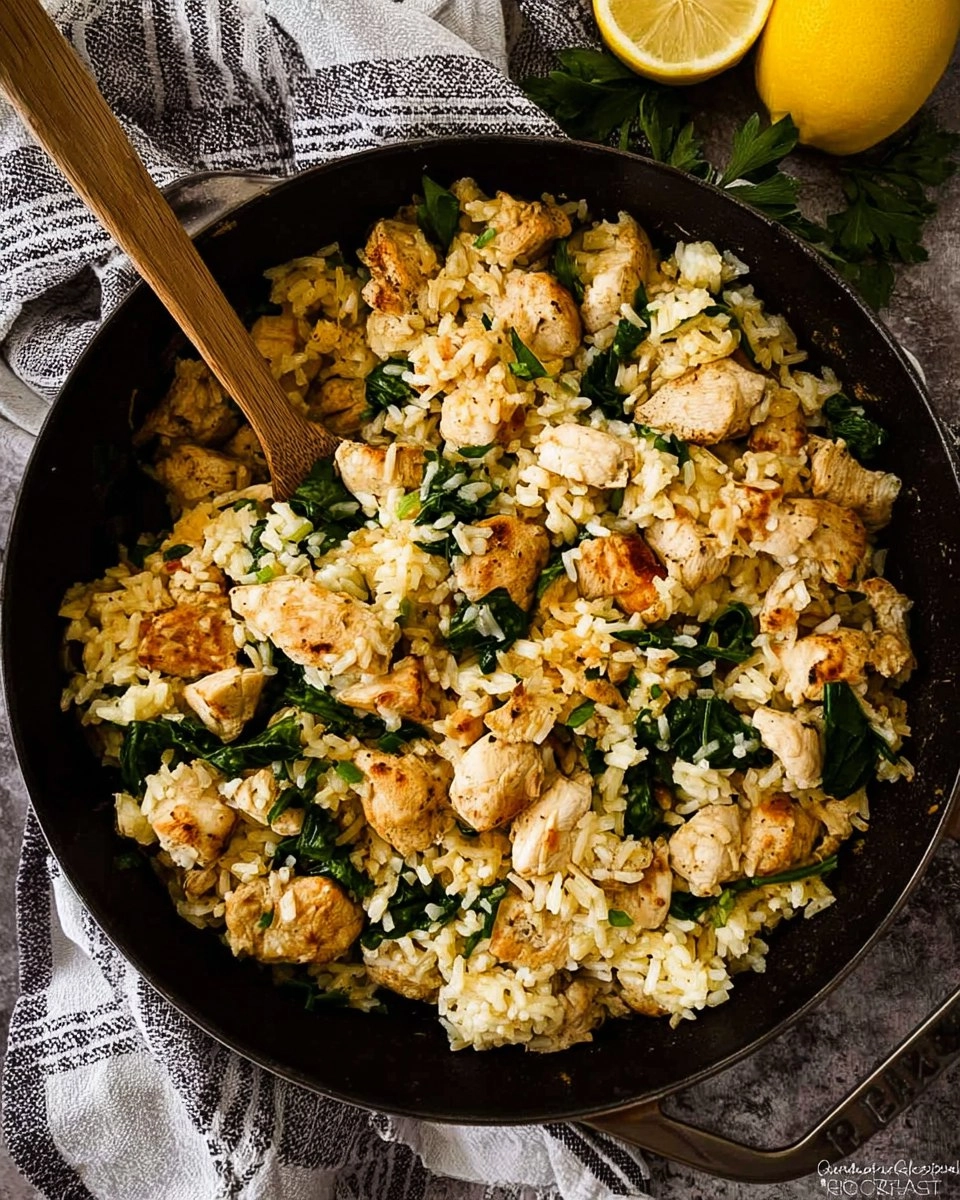 Lemon Chicken Rice Skillet