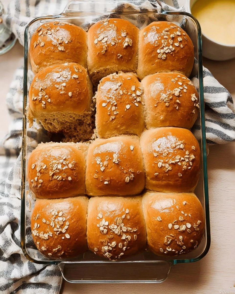 Oatmeal Molasses Dinner Rolls