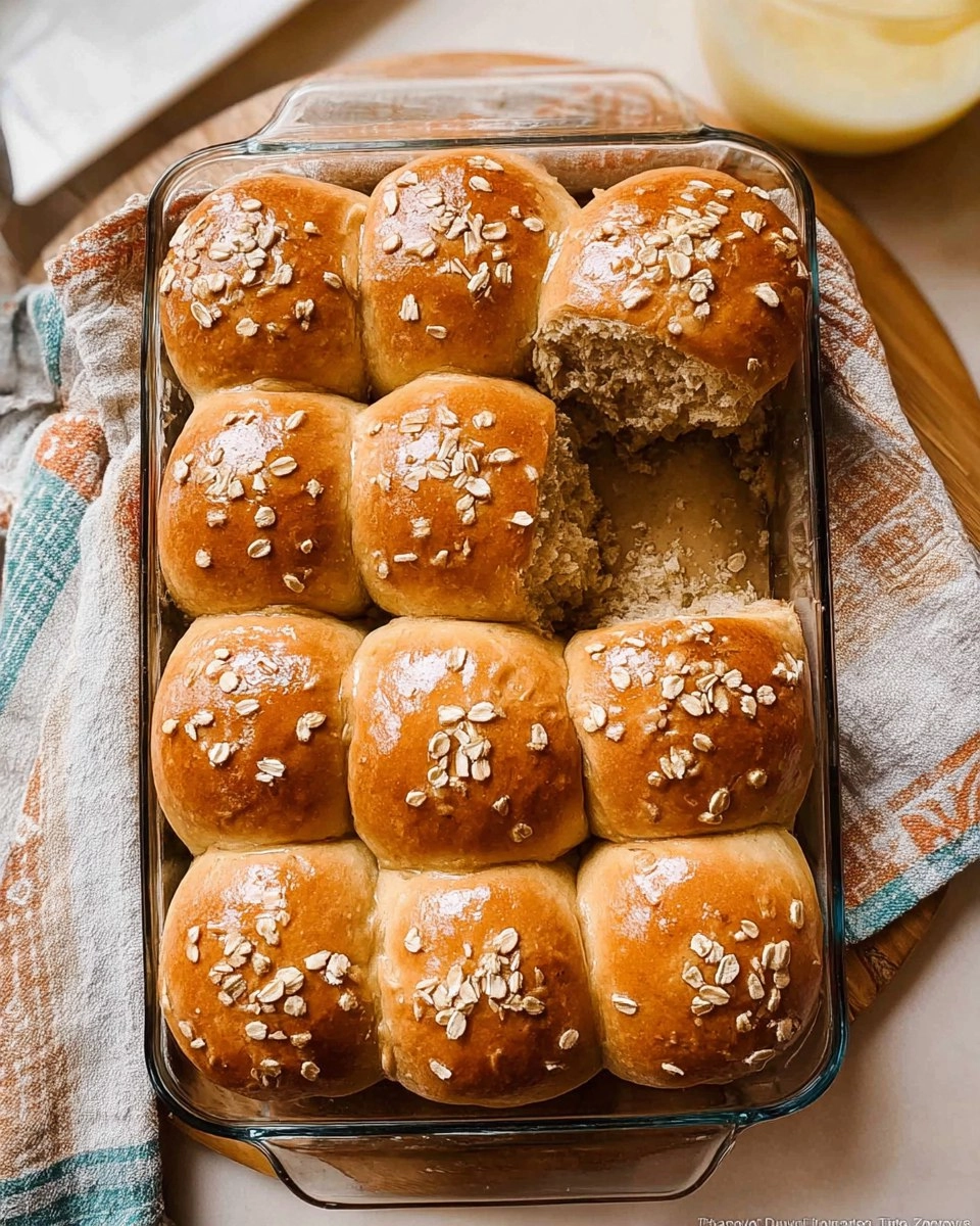 Oatmeal Molasses Dinner Rolls