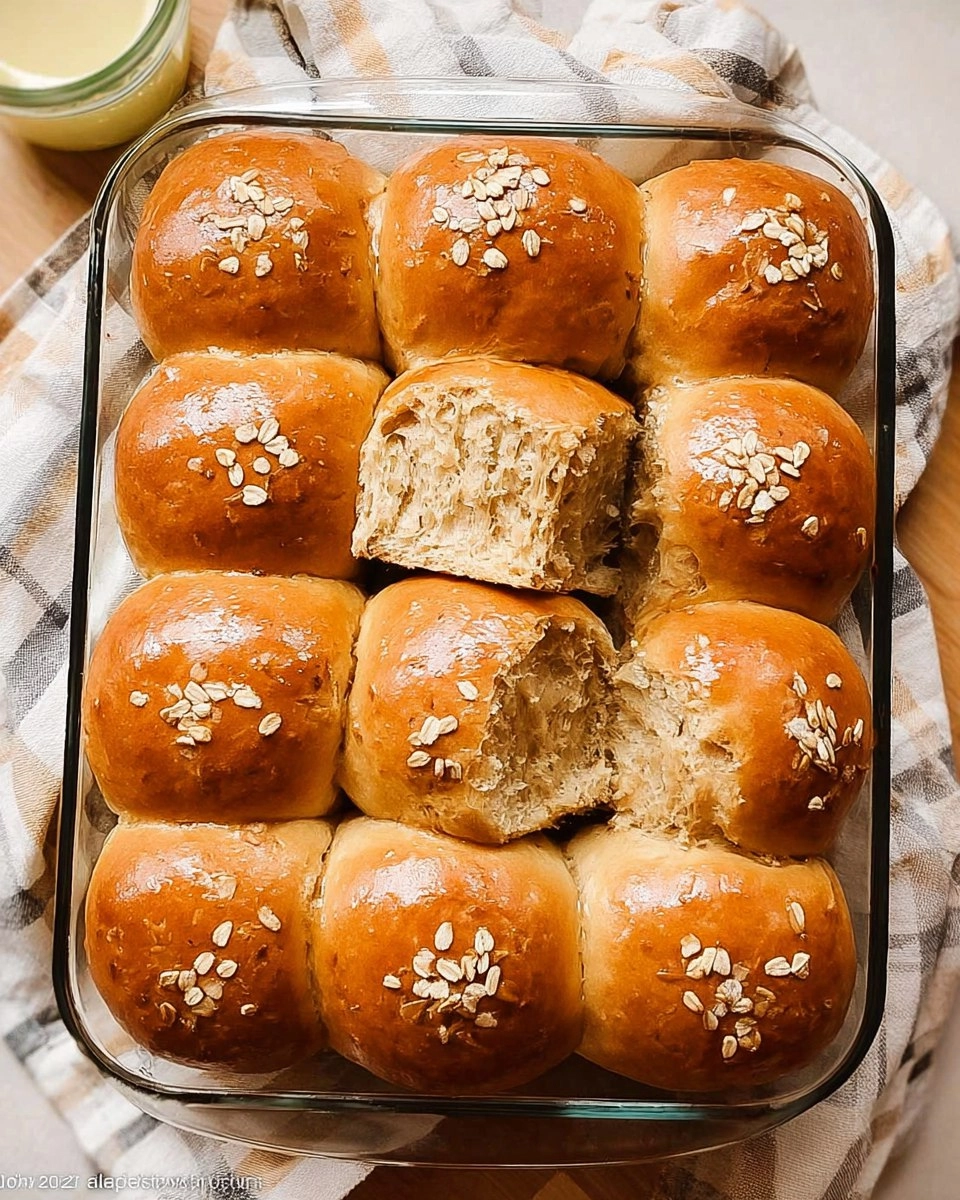 Oatmeal Molasses Dinner Rolls