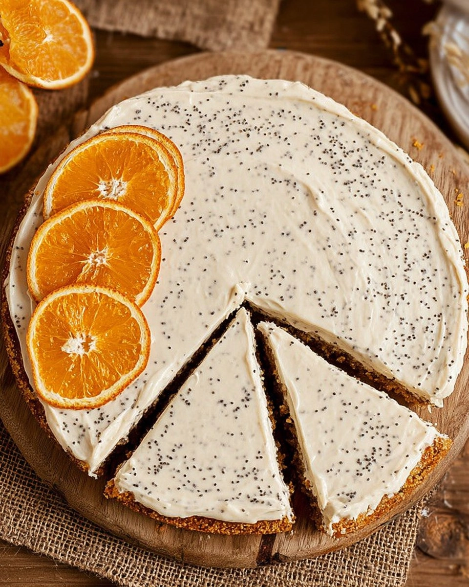Orange Poppyseed Cake with Cream Cheese Frosting 146 Orange Poppyseed Cake with Cream Cheese Frosting