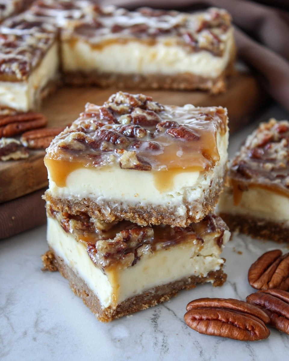 Pecan Pie Cheesecake Bars