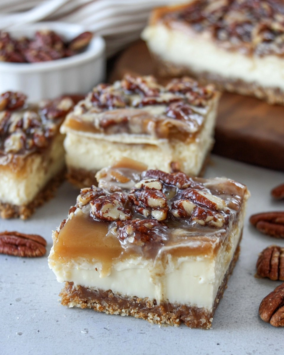 Pecan Pie Cheesecake Bars
