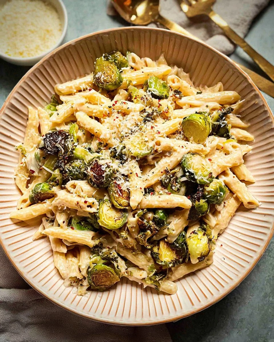Roasted Brussels Sprouts Pasta
