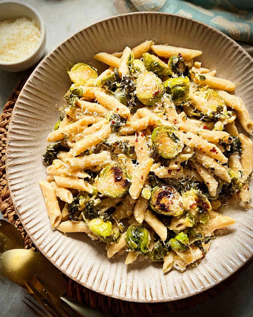 Roasted Brussels Sprouts Pasta