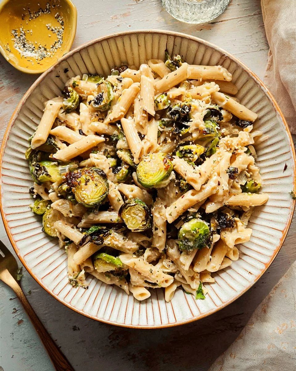 Roasted Brussels Sprouts Pasta