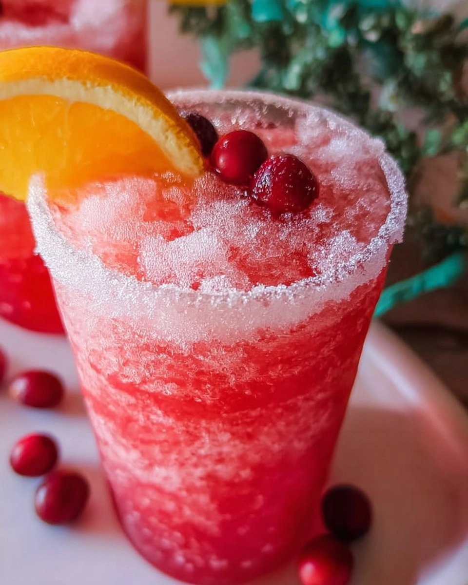 Sparkling Christmas Slush Drink