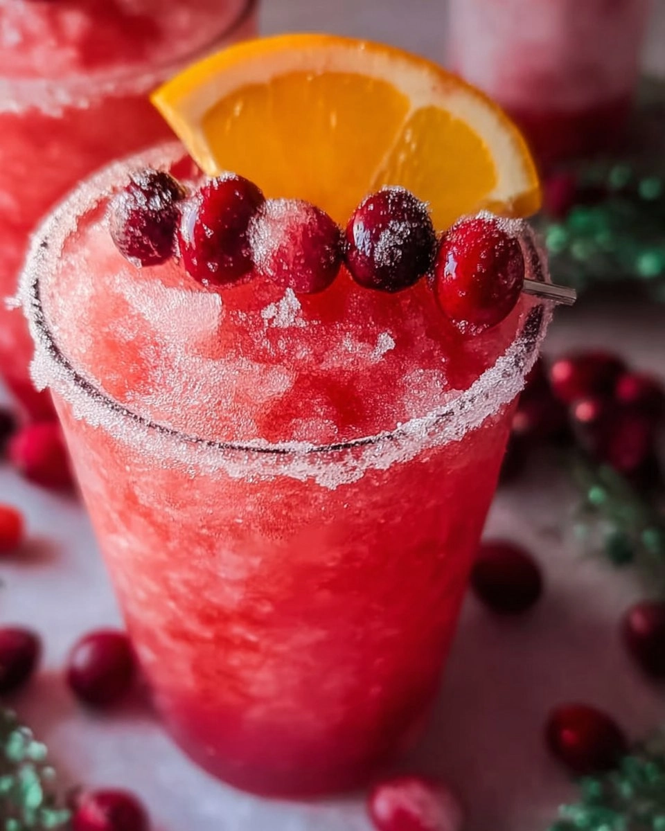 Sparkling Christmas Slush Drink