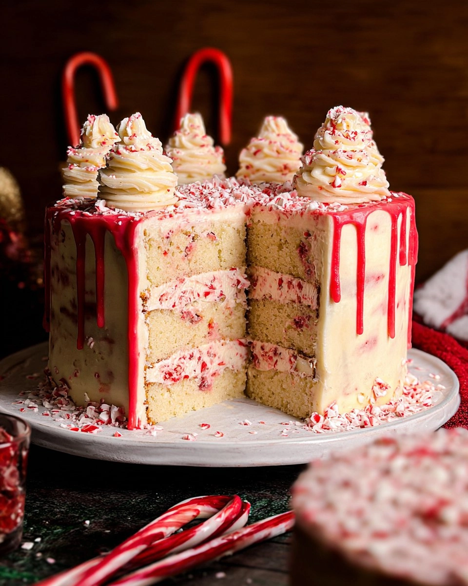 White Chocolate Peppermint Cake