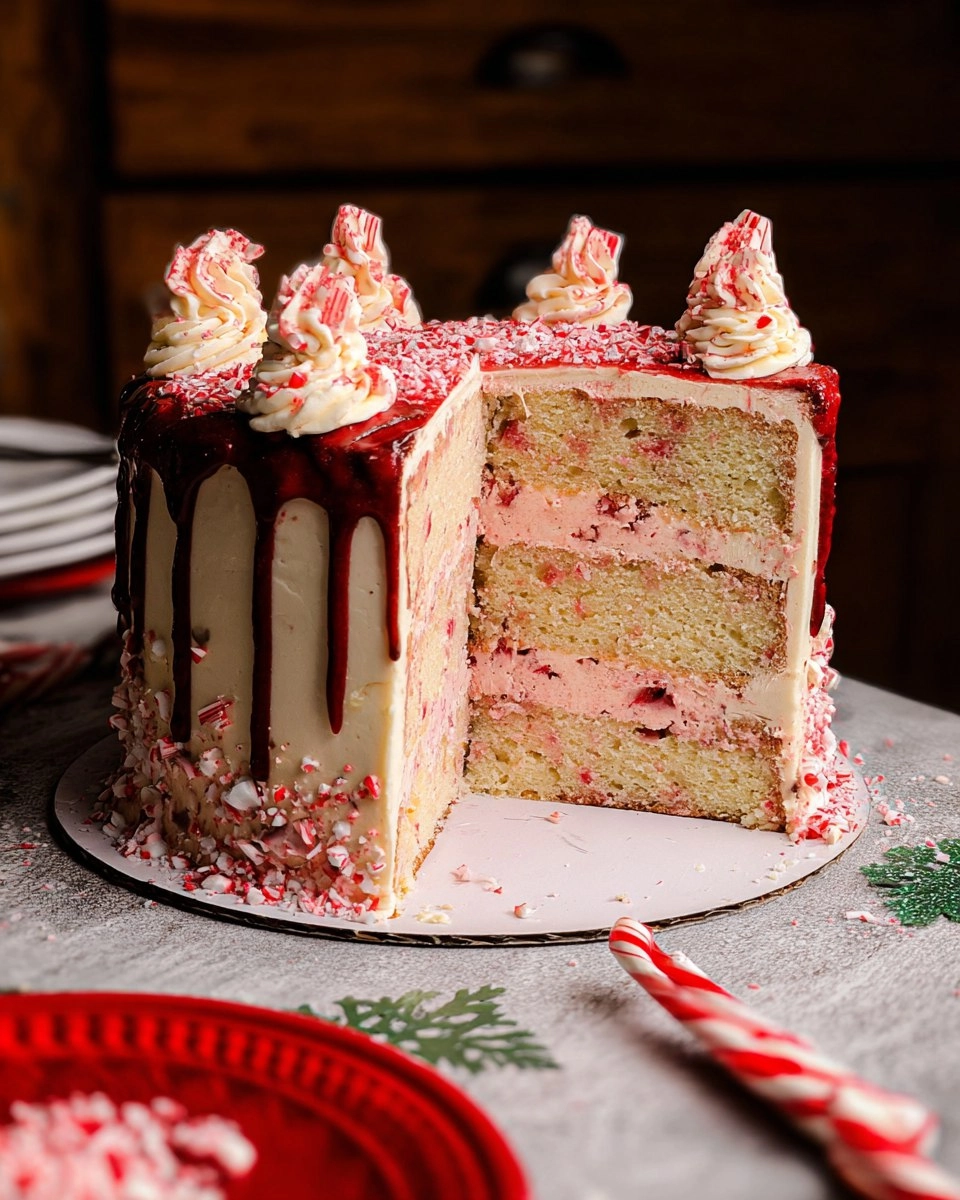 White Chocolate Peppermint Cake