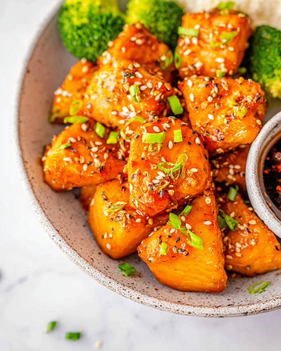 Air Fryer Honey Garlic Salmon Bites 96 Air Fryer Honey Garlic Salmon Bites