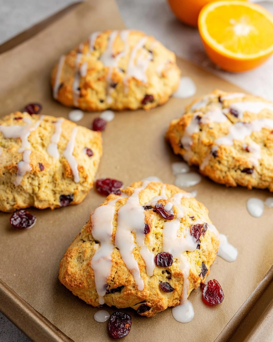 Almond Flour Cranberry Orange Scones