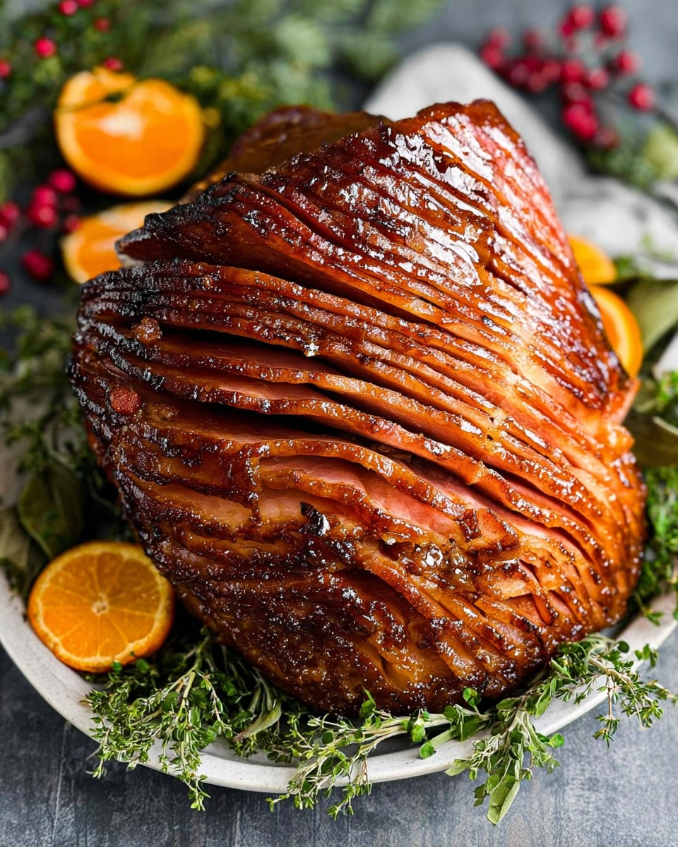 Baked Ham with Brown Sugar Glaze