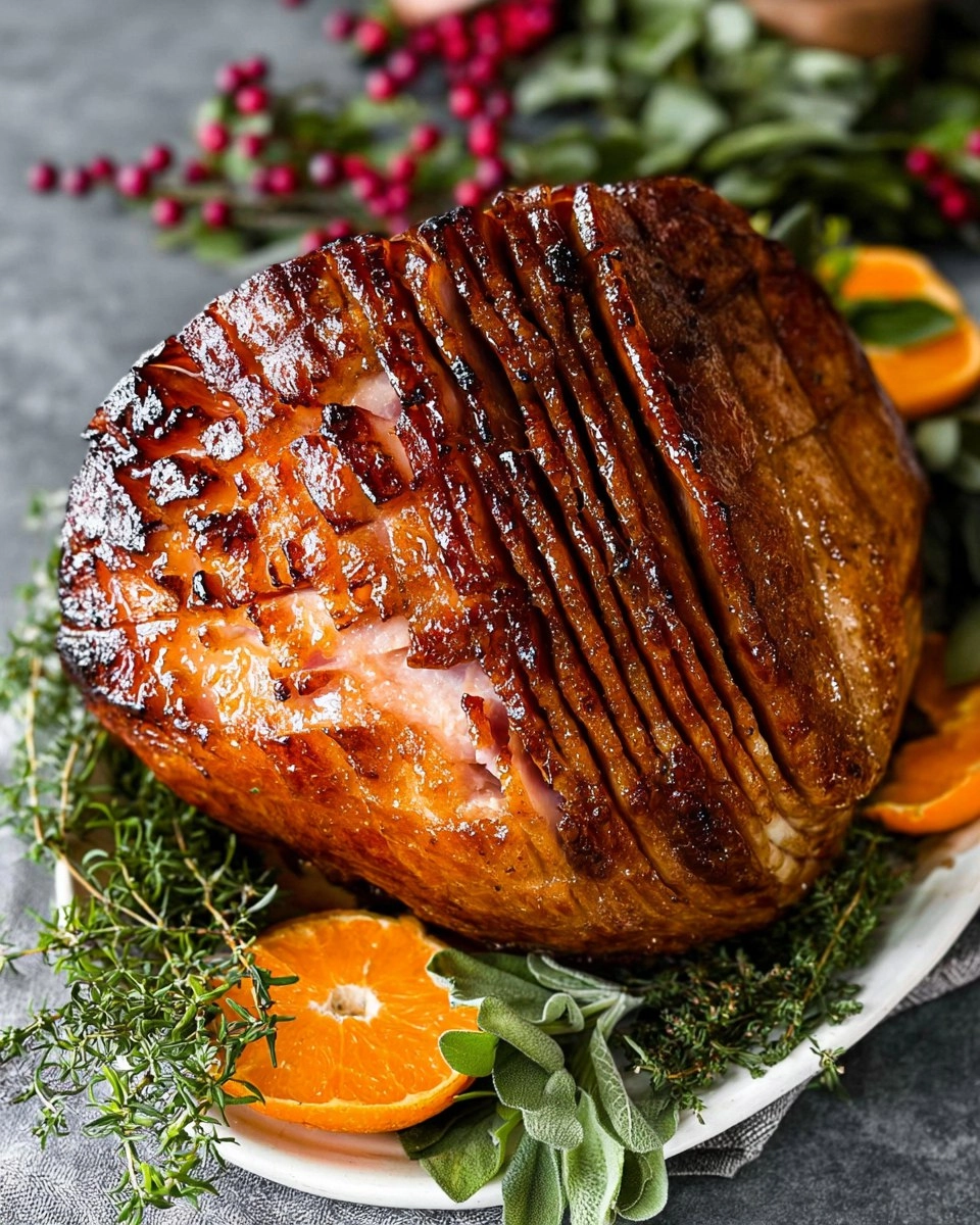Baked Ham with Brown Sugar Glaze