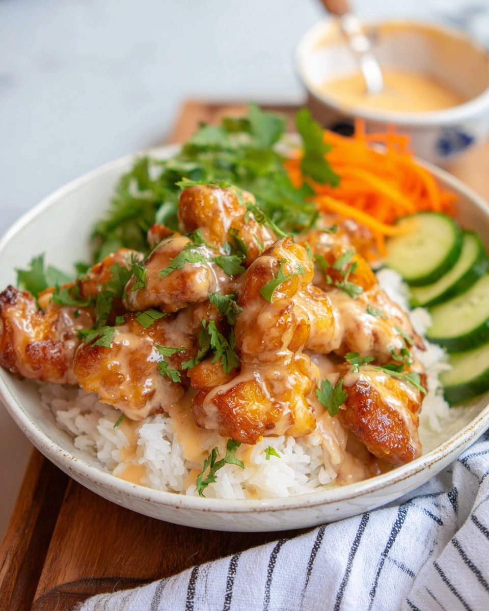 Bang Bang Chicken and Rice Bowl