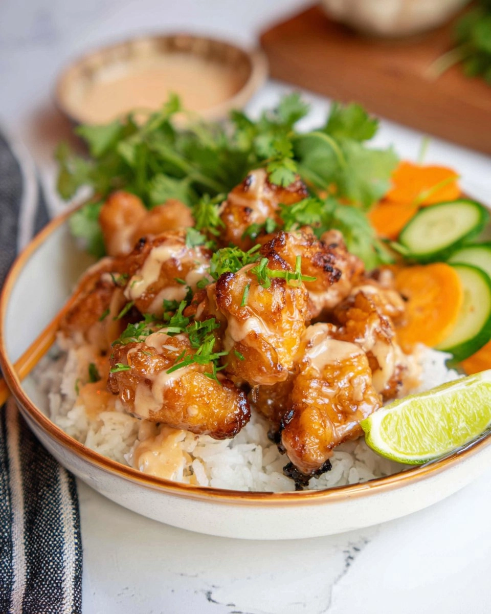 Bang Bang Chicken and Rice Bowl