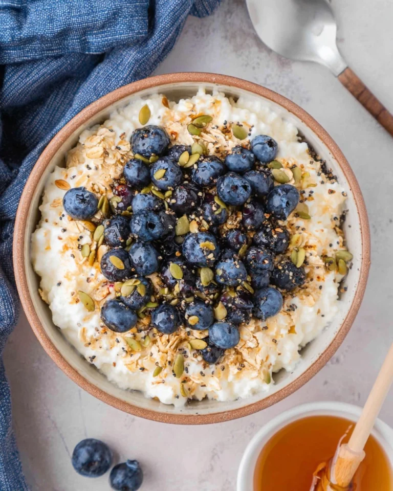 Blueberry-and-Muesli-Cottage-Cheese-Bowl-Recipe