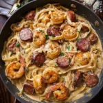 Cajun-Shrimp-and-Sausage-Pasta-Recipe