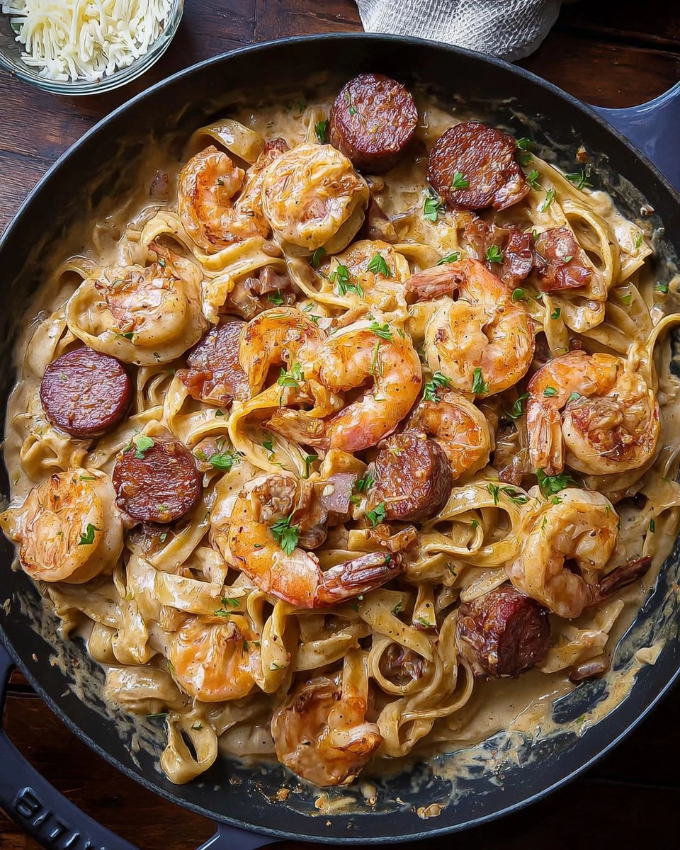 Cajun Shrimp and Sausage Pasta