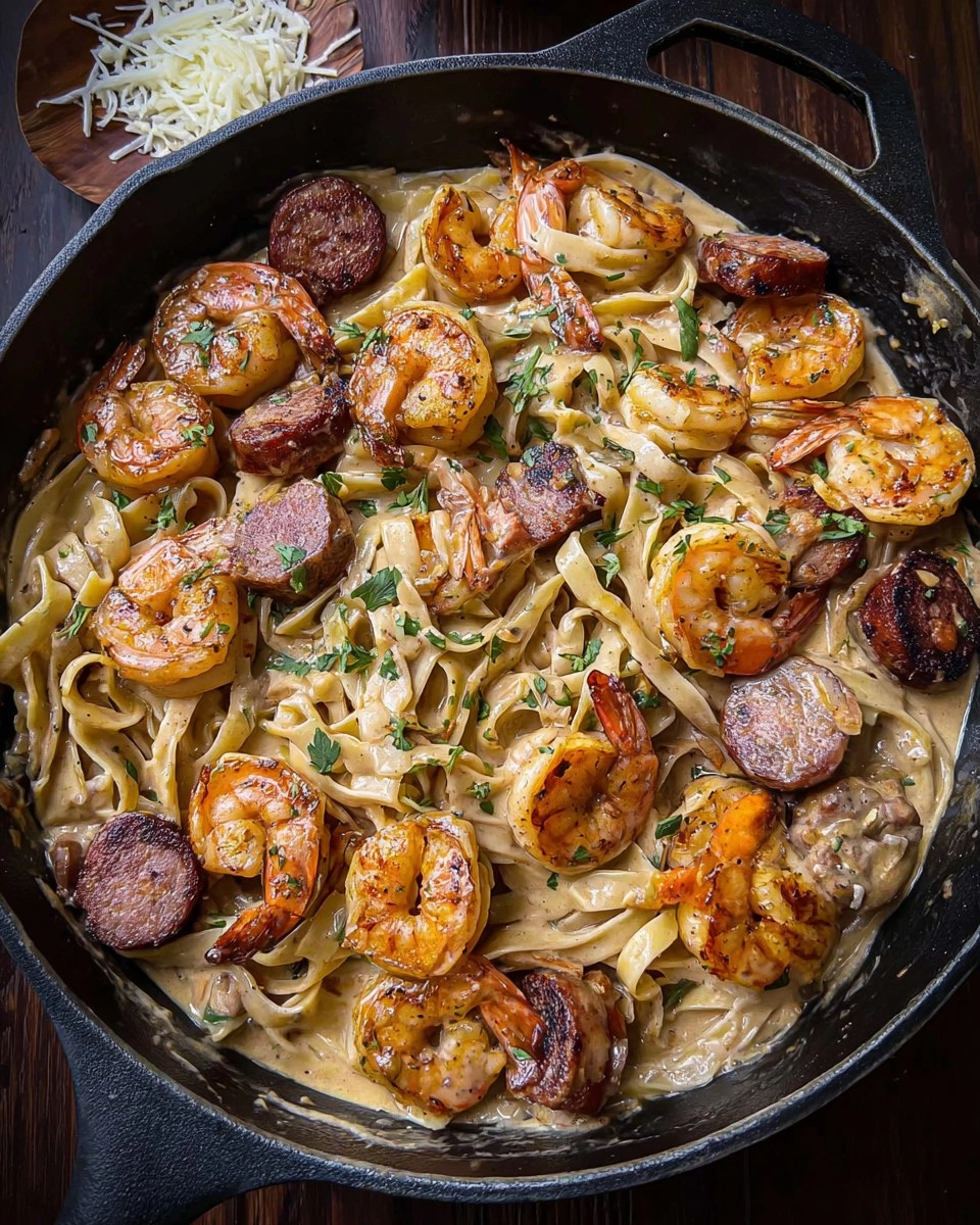 Cajun Shrimp and Sausage Pasta
