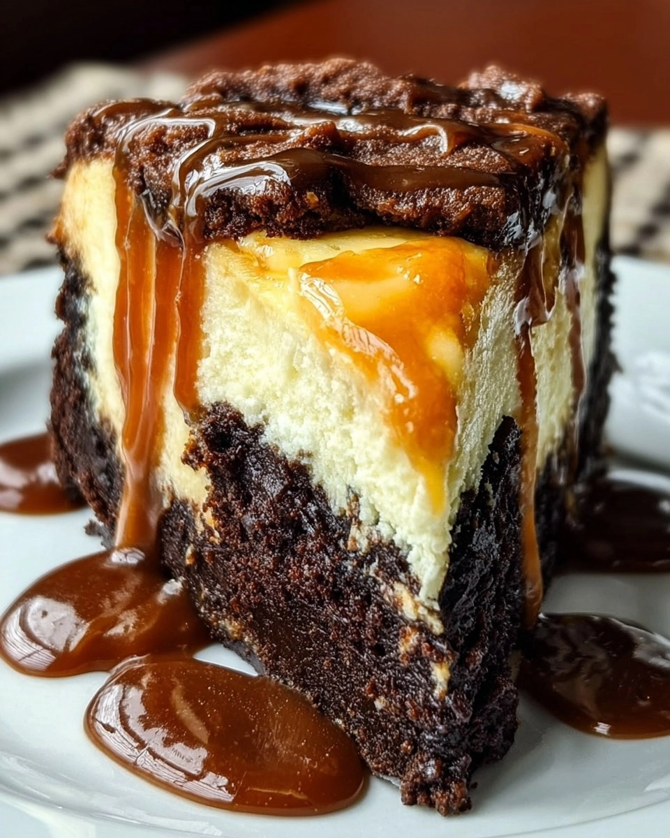 Caramel Brownie Cheesecake Bliss