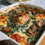Chicken-Spinach-Mushroom-Low-Carb-Oven-Dish-Recipe