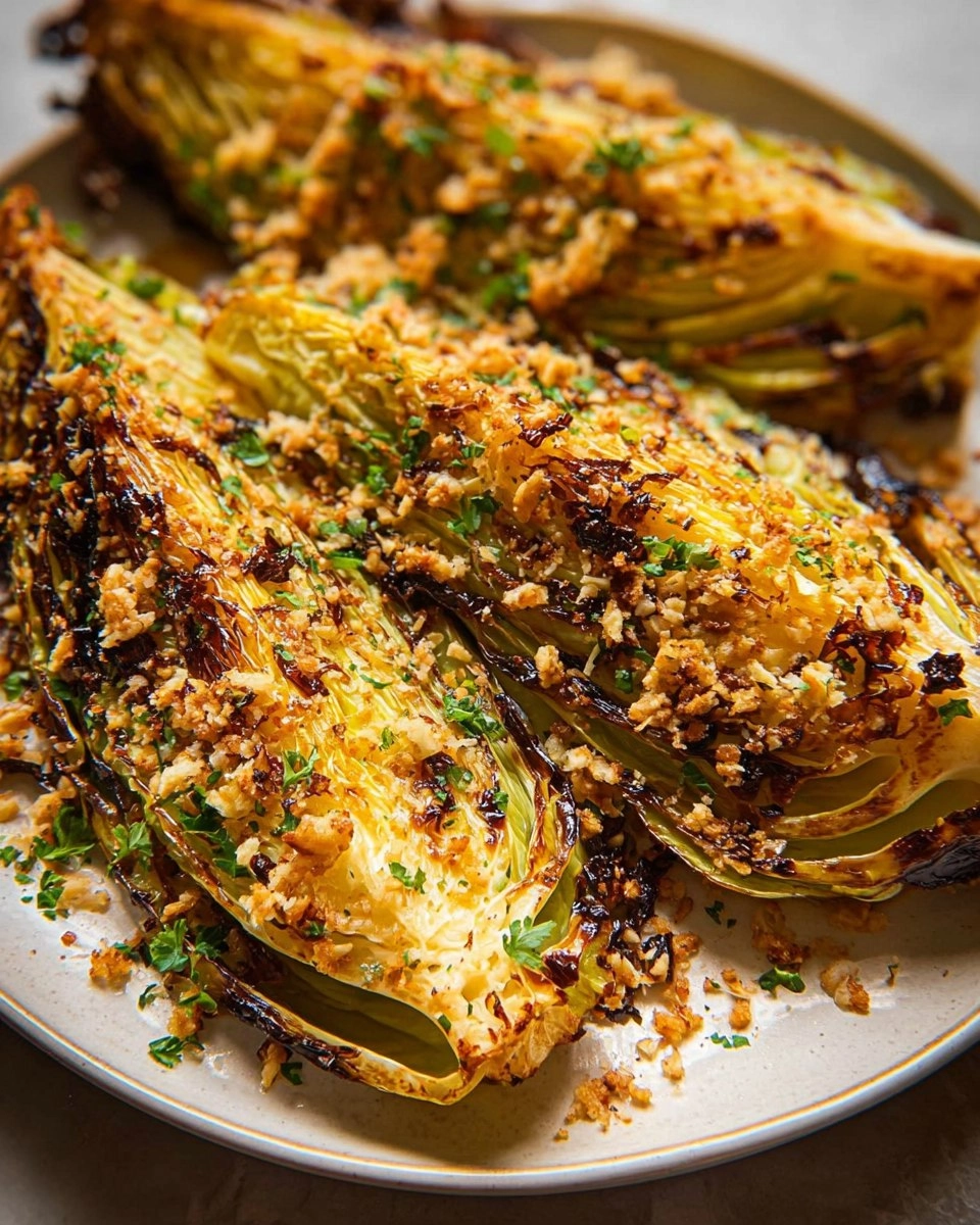 Chilli Garlic Butter Roasted Cabbage Wedges