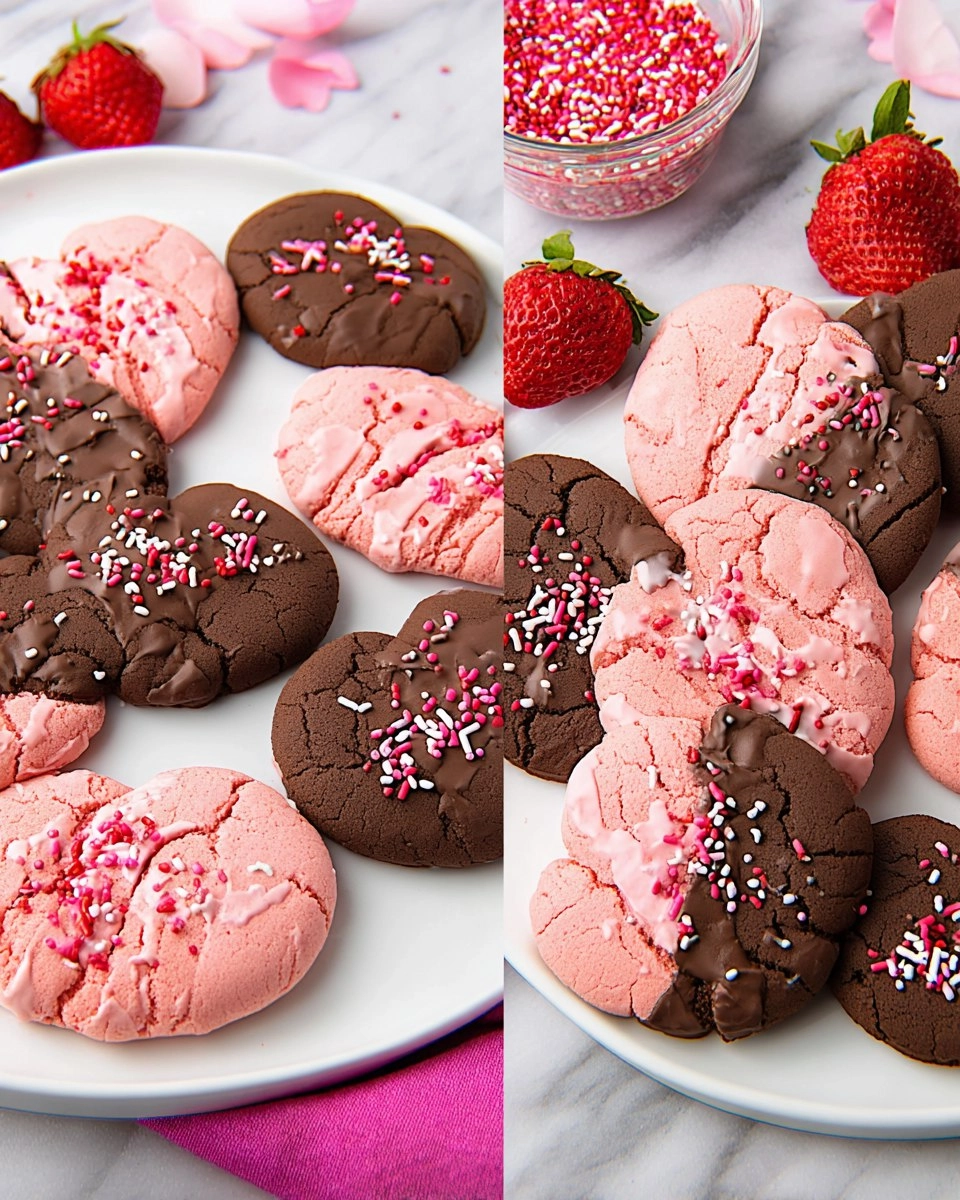 Chocolate Covered Strawberry Cookies Perfect For Your Sweetheart