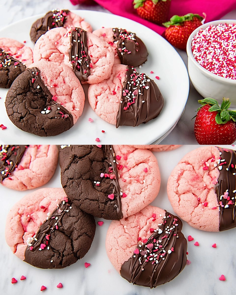 Chocolate Covered Strawberry Cookies Perfect For Your Sweetheart