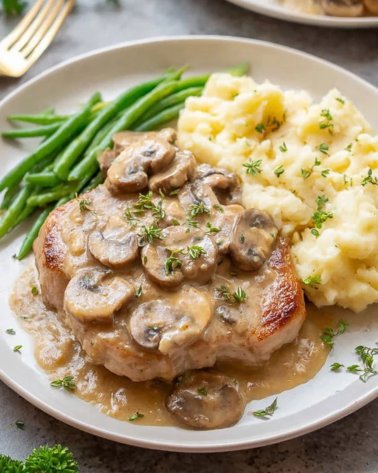 Cream-of-Mushroom-Pork-Chops-Recipe