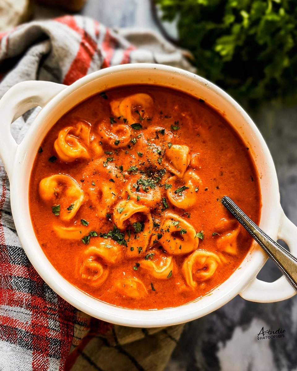 Creamy Tomato Tortellini Soup 112 Creamy Tomato Tortellini Soup