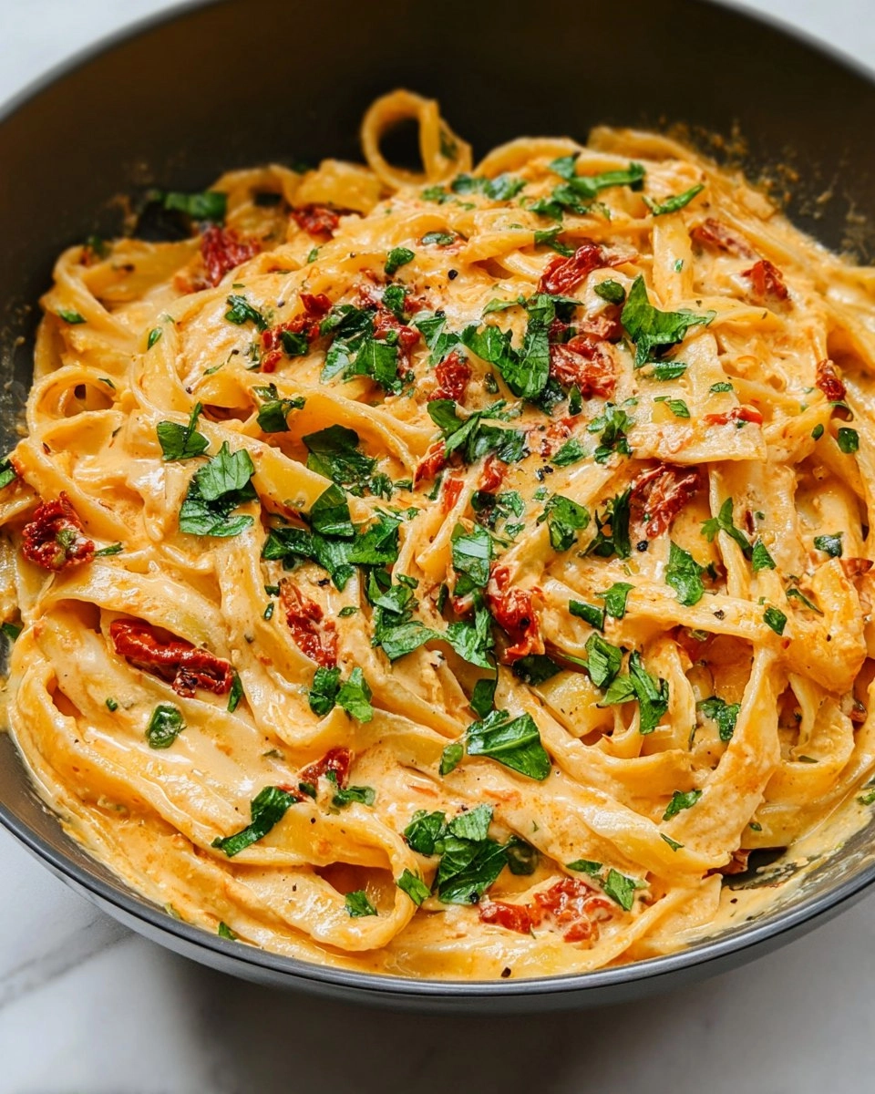 Creamy Vegan Sun-Dried Tomato Pasta 111 Creamy Vegan Sun-Dried Tomato Pasta