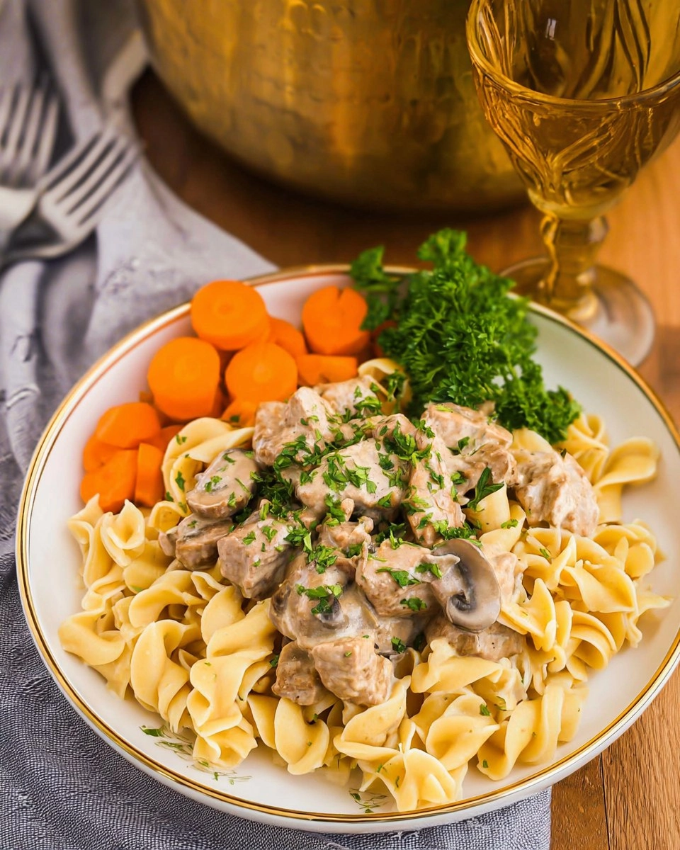 Crockpot Beef Stroganoff