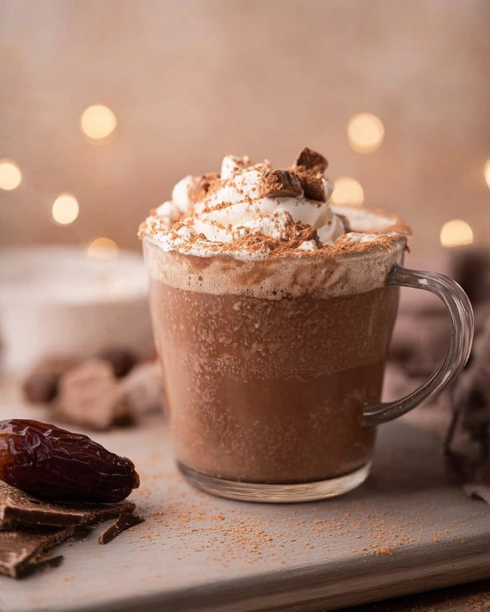 Date Sweetened Hot Chocolate (Naturally Creamy)
