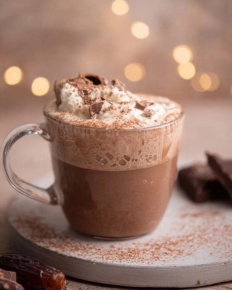 Date Sweetened Hot Chocolate (Naturally Creamy)