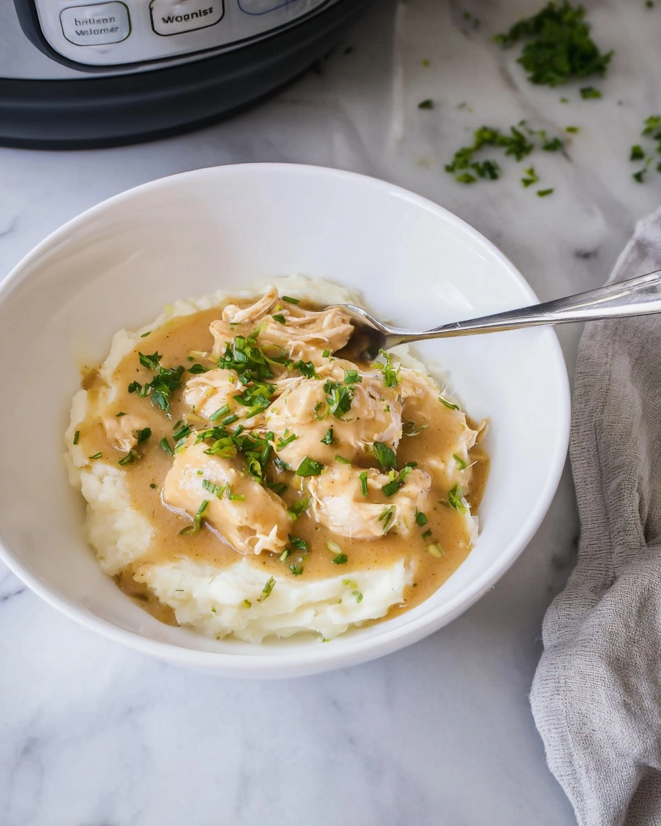 Dump-and-Go Crockpot Chicken and Gravy